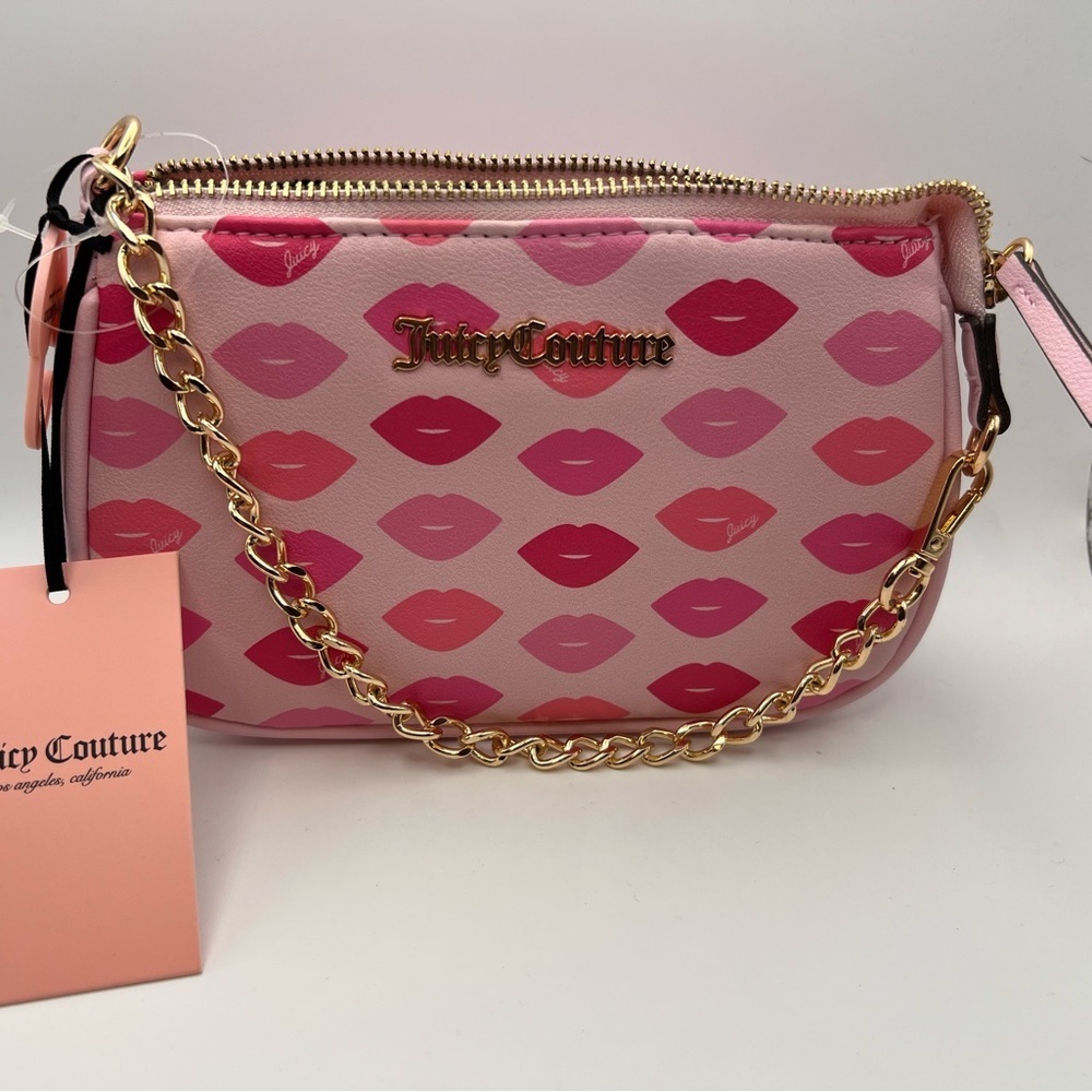 Juicy Couture Pink Lip Print Clutch